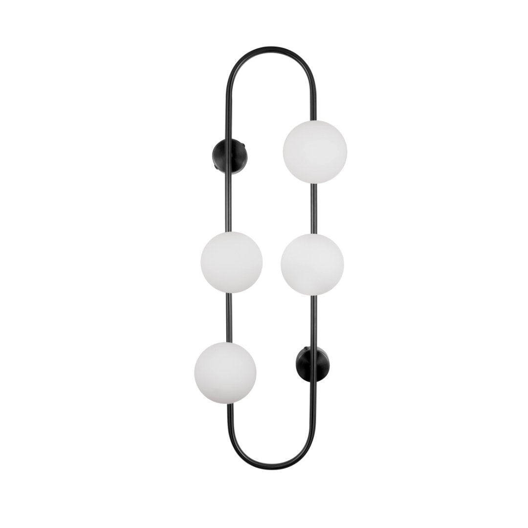 Bach Large Matte Black Wall Light-Wall Light-COPY